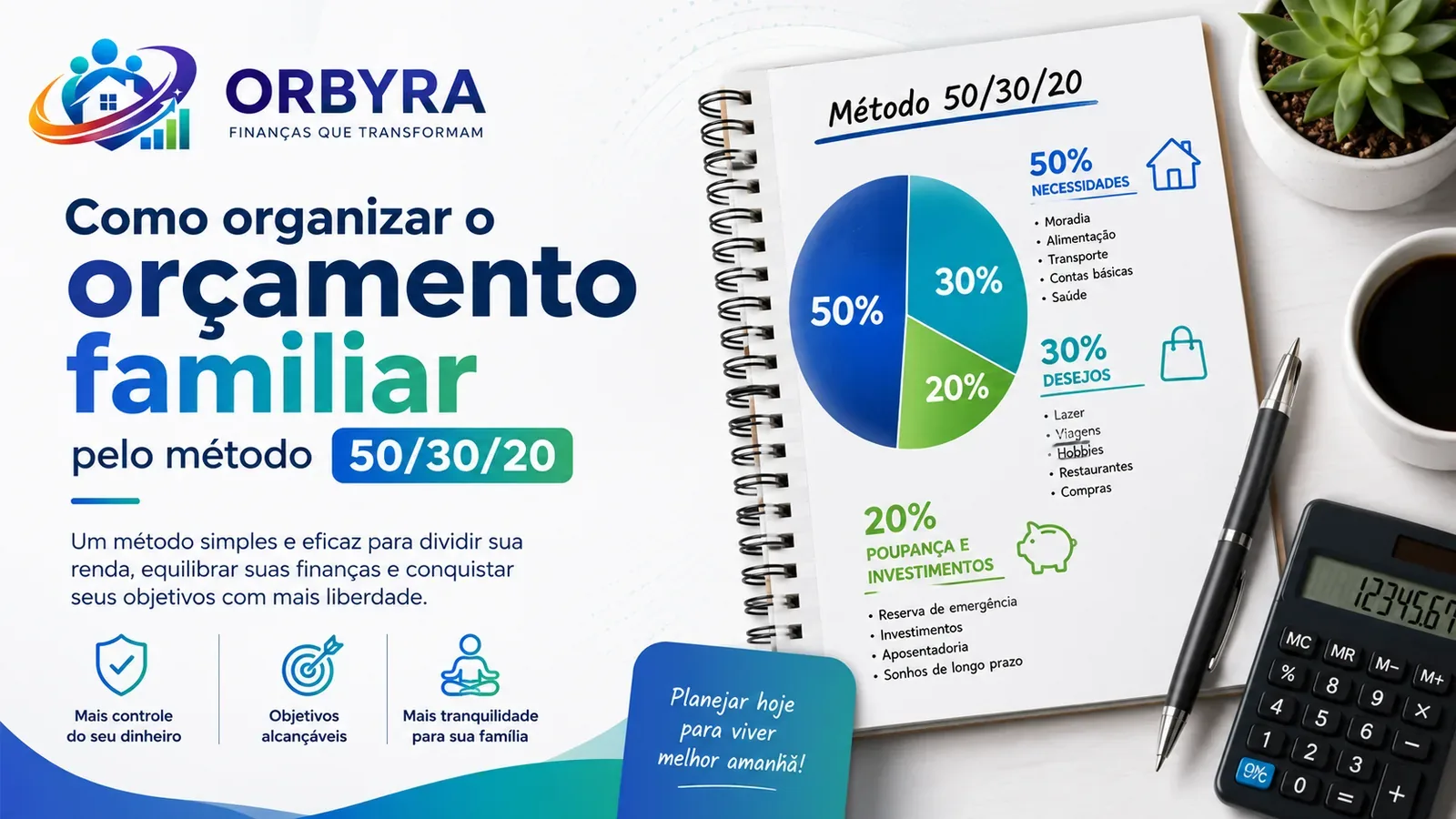 Como organizar o orçamento familiar pelo método 50/30/20